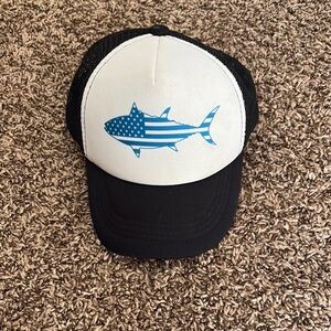 Blue and Black Fish Cap